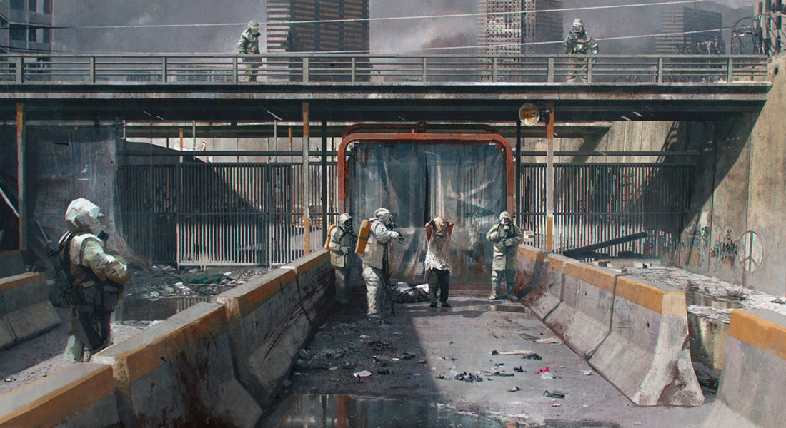 Quarantine Zone Art from The Last of Us