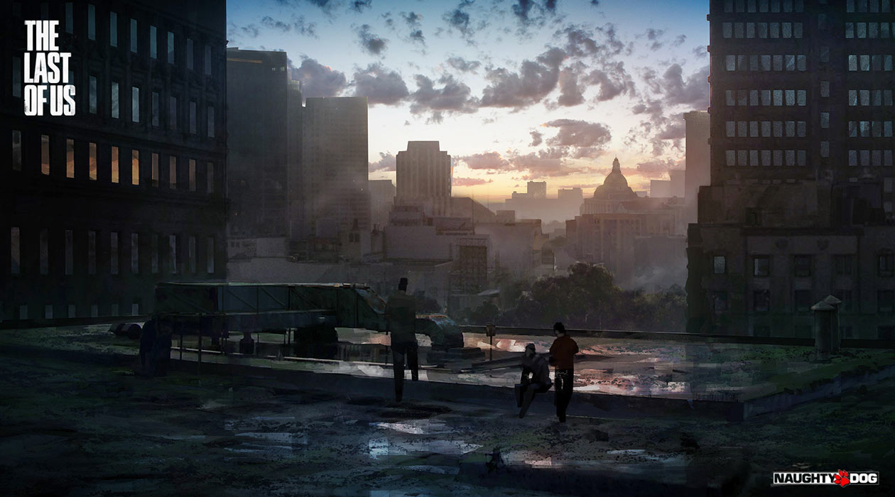 Rooftop Art from The Last of Us