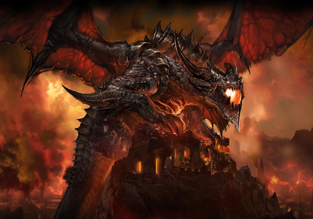 Deathwing the Destroyer Art from World of Warcraft: Cataclysm