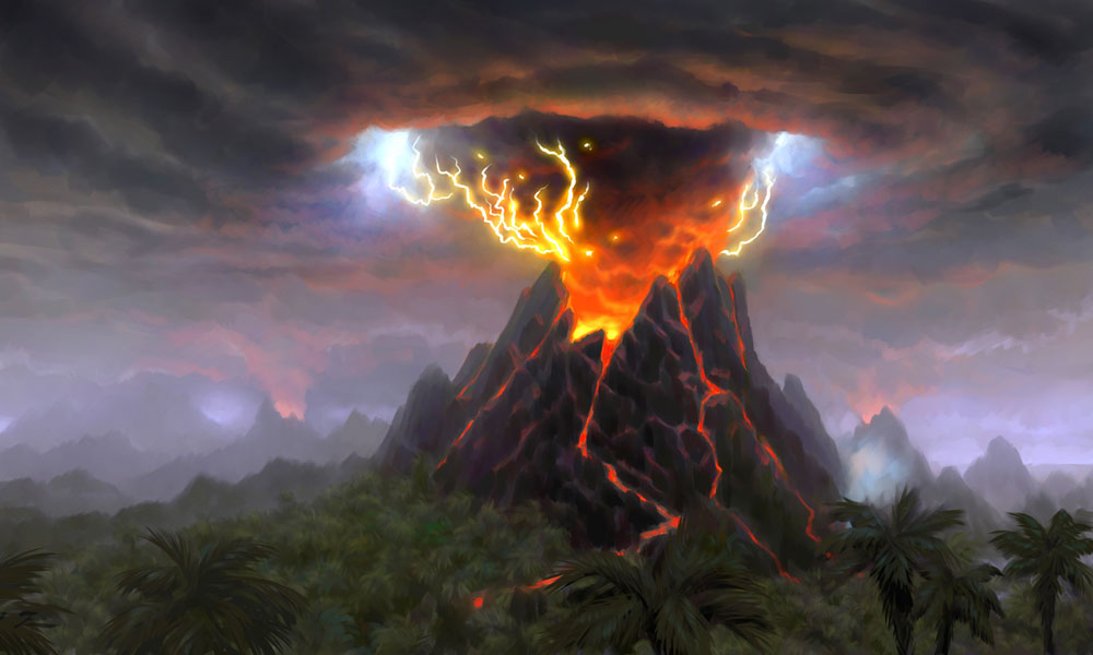 Volcano Art from World of Warcraft: Cataclysm