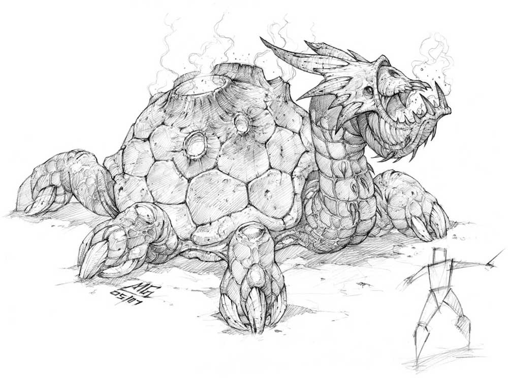 Volcanoth Art from World of Warcraft: Cataclysm