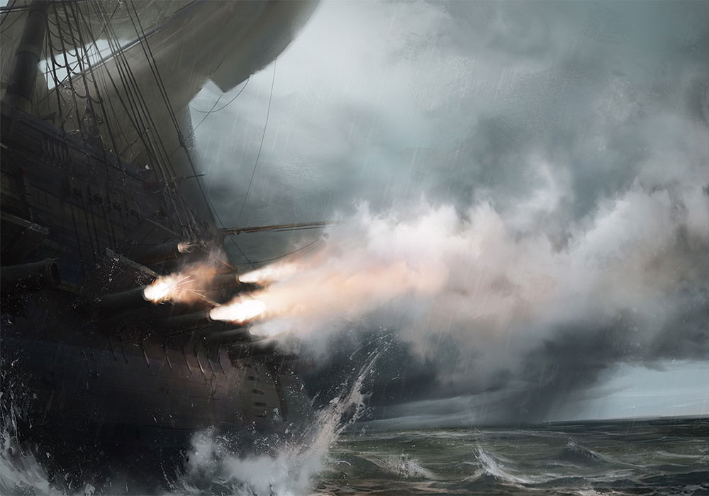 Aquila Cannons Art from Assassin's Creed III