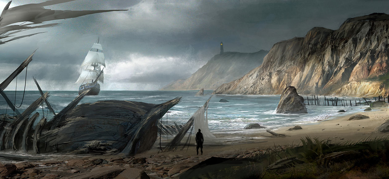 Aquila Off North American Coast Art from Assassin's Creed III