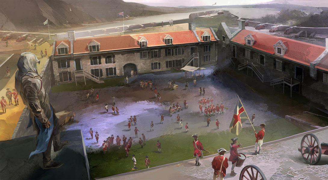 British Army Encampment Art from Assassin's Creed III