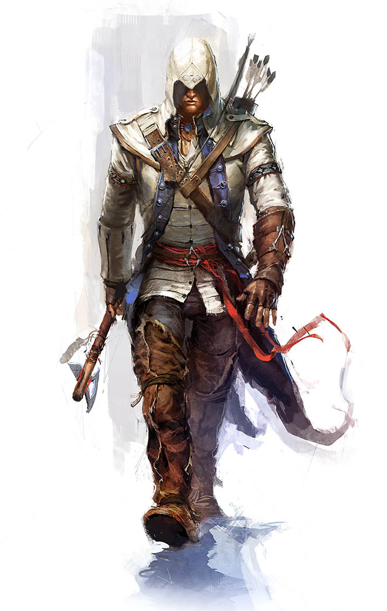 Connor On a Mission Art from Assassin's Creed III
