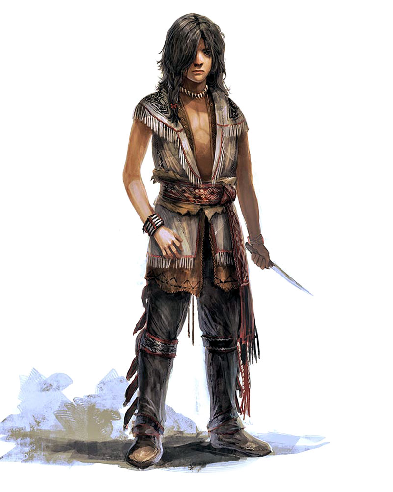 Young Connor Art from Assassin's Creed III
