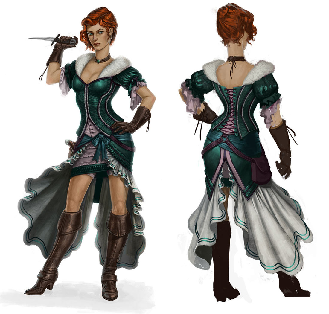 Gillian McCarthy Concept Art from Assassin's Creed III