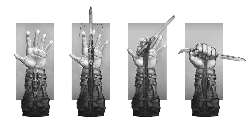 Hidden Blade Concept Art from Assassin's Creed III