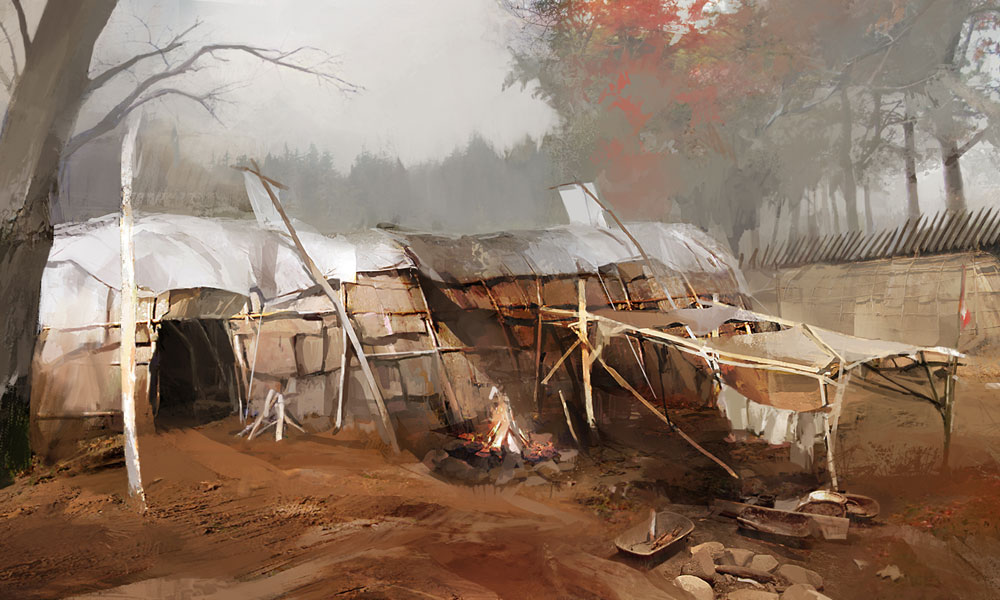 Mohawk Hut Art from Assassin's Creed III