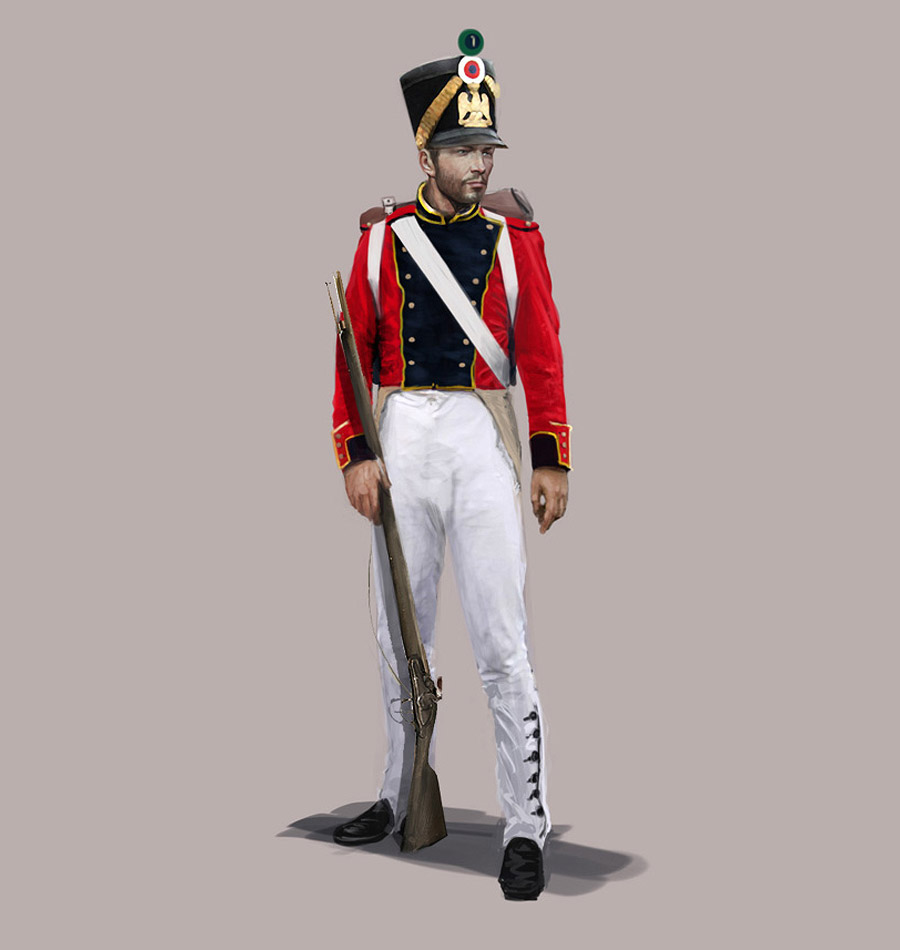 Red Coat Soldier Art from Assassin's Creed III