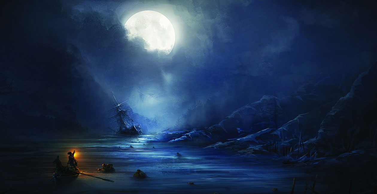 Rescue Boat Art from Assassin's Creed III