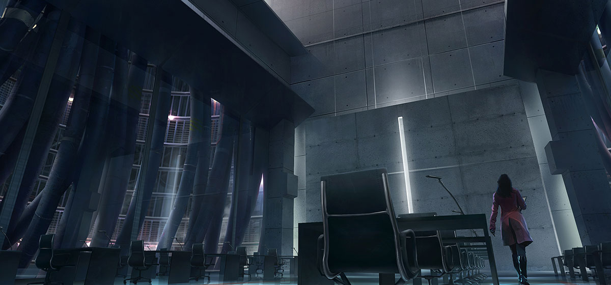 Underground Abstergo Office Art from Assassin's Creed III