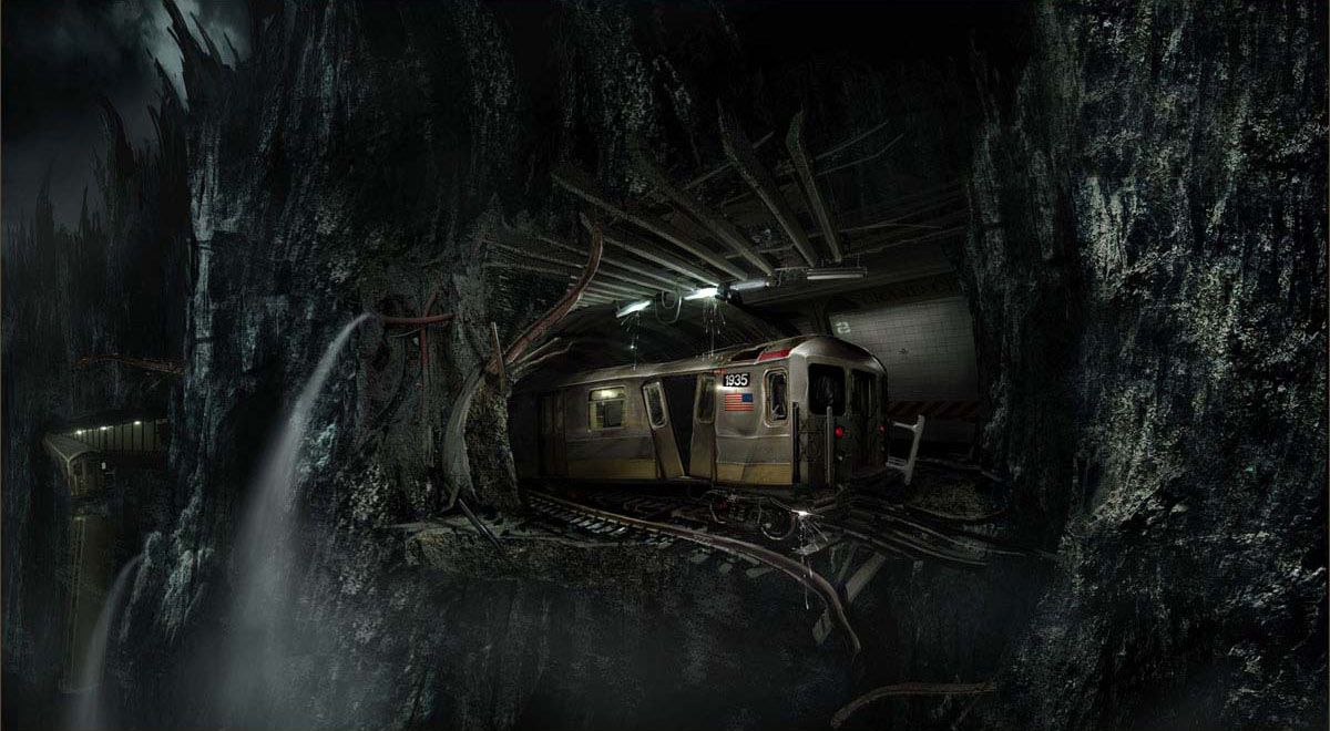 Destroyed Subway Art from Alone in the Dark