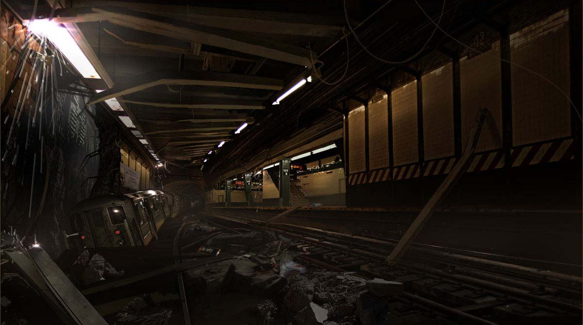 Subway Tunnel Art from Alone in the Dark