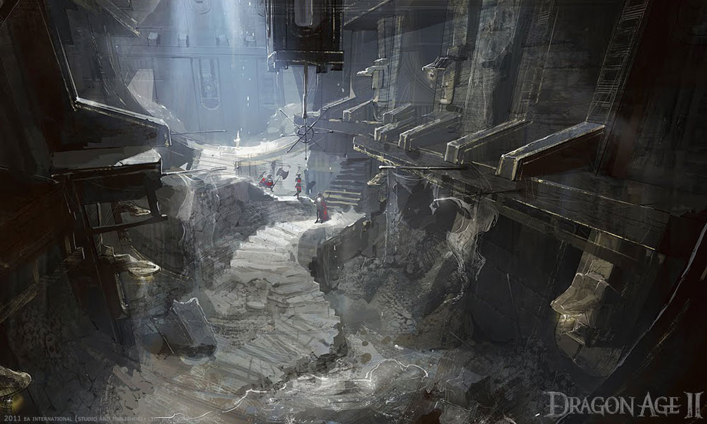 Cathedral Ruins Art from Dragon Age II