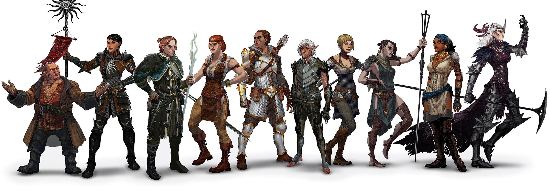 Characters Art from Dragon Age II