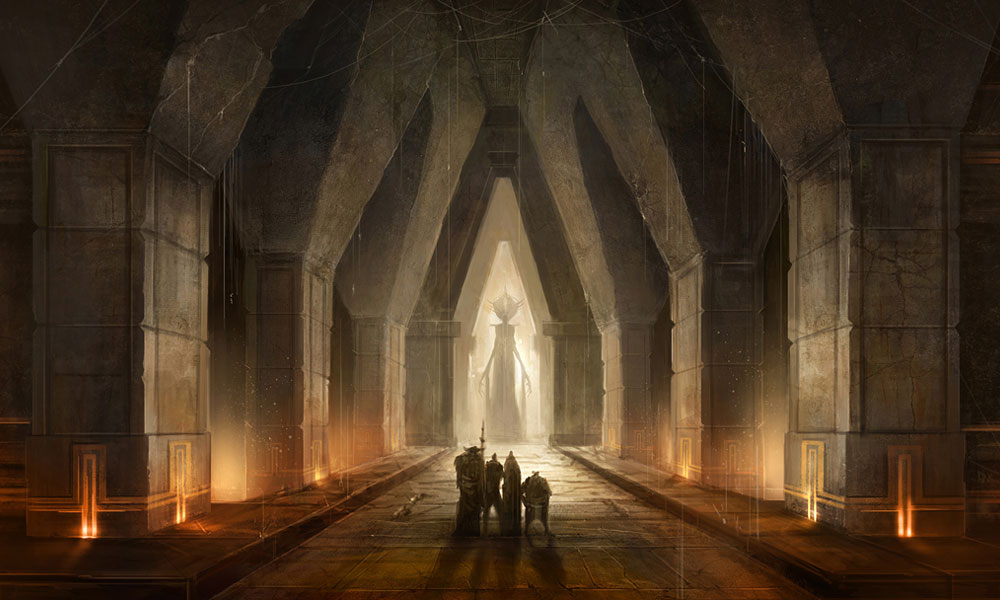Deep Roads Gate Art from Dragon Age II