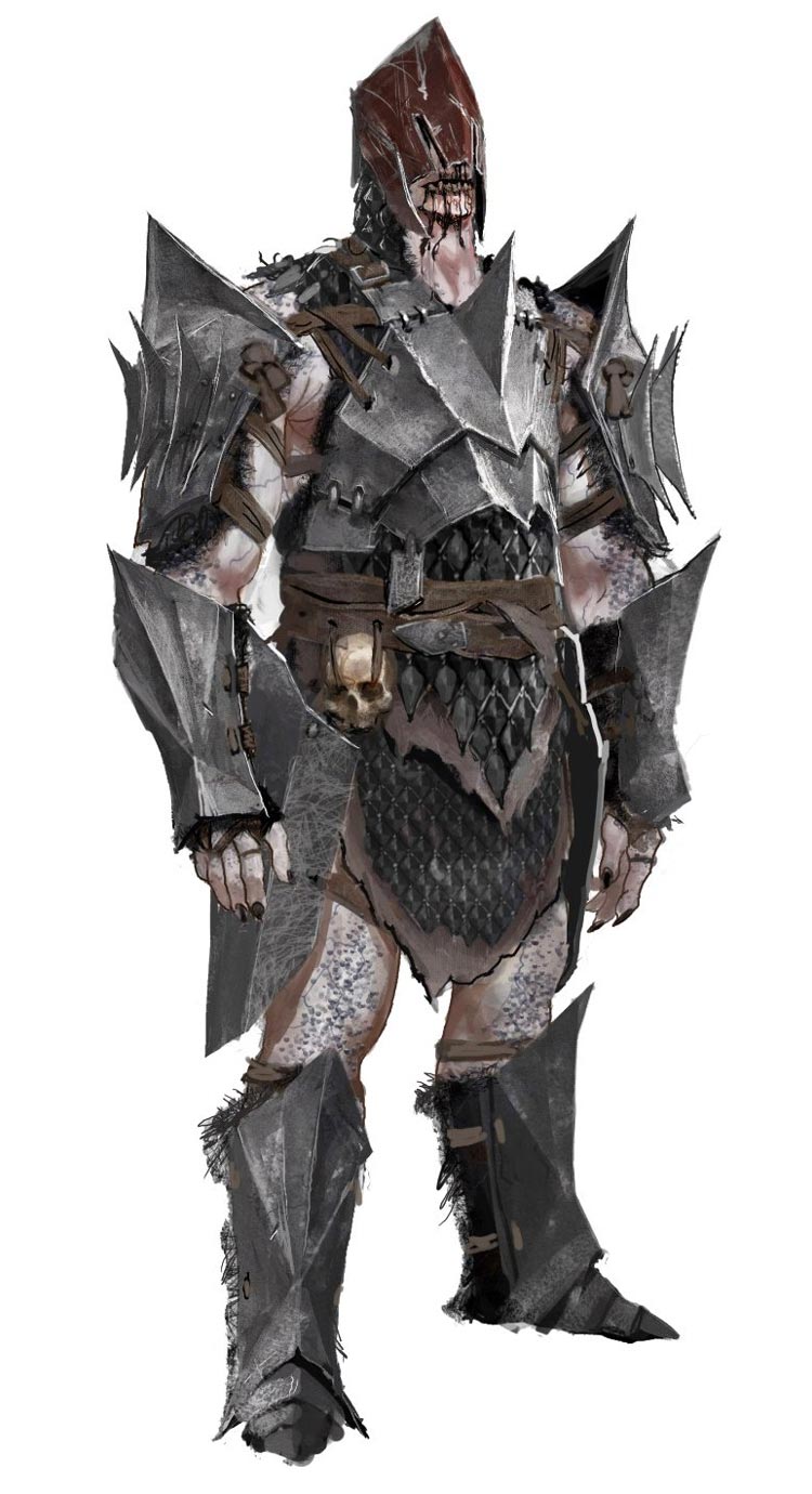 Hurlock Alpha Art from Dragon Age II