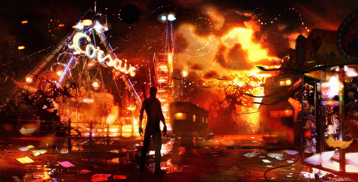 Amusement Park Art from DMC: Devil May Cry