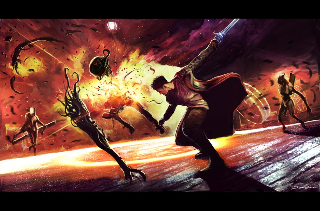 Combat Concept Art from DMC: Devil May Cry