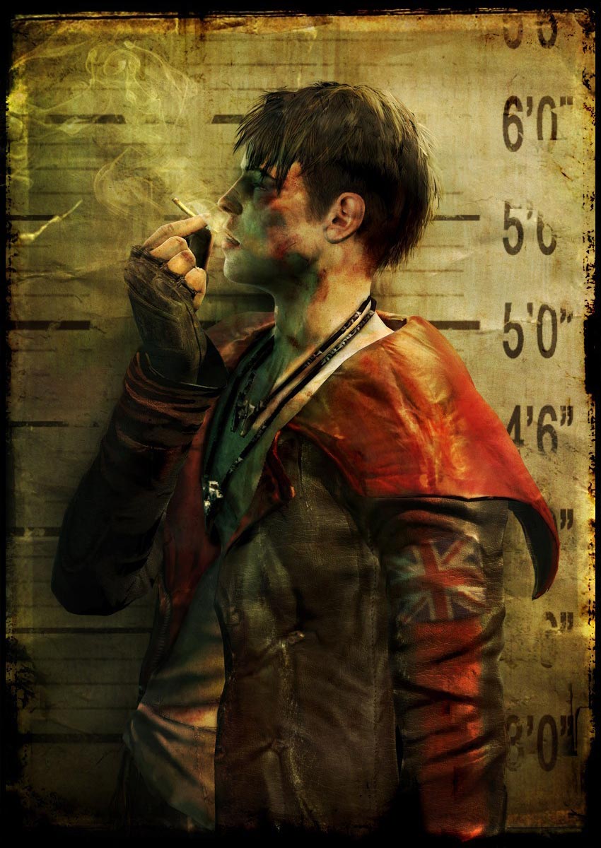 Dante Police Photo Side Art from DMC: Devil May Cry