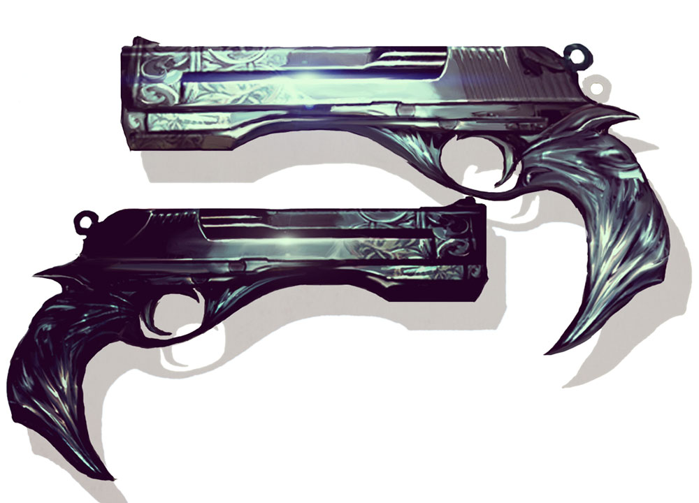 Ebony & Ivory Art from DMC: Devil May Cry