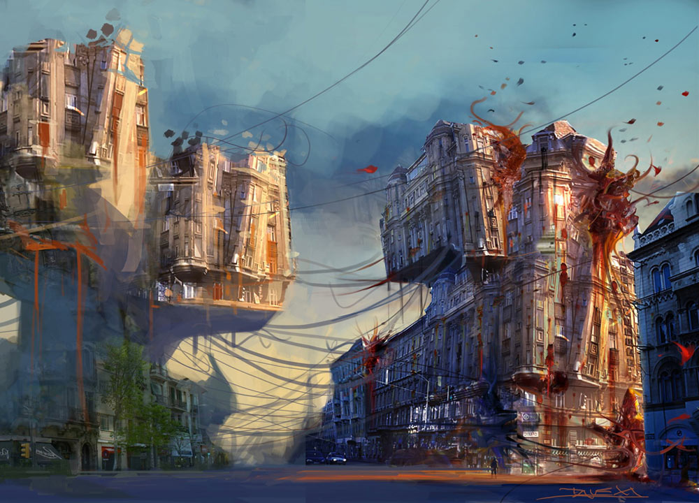 Twisted Architecture Art from DMC: Devil May Cry