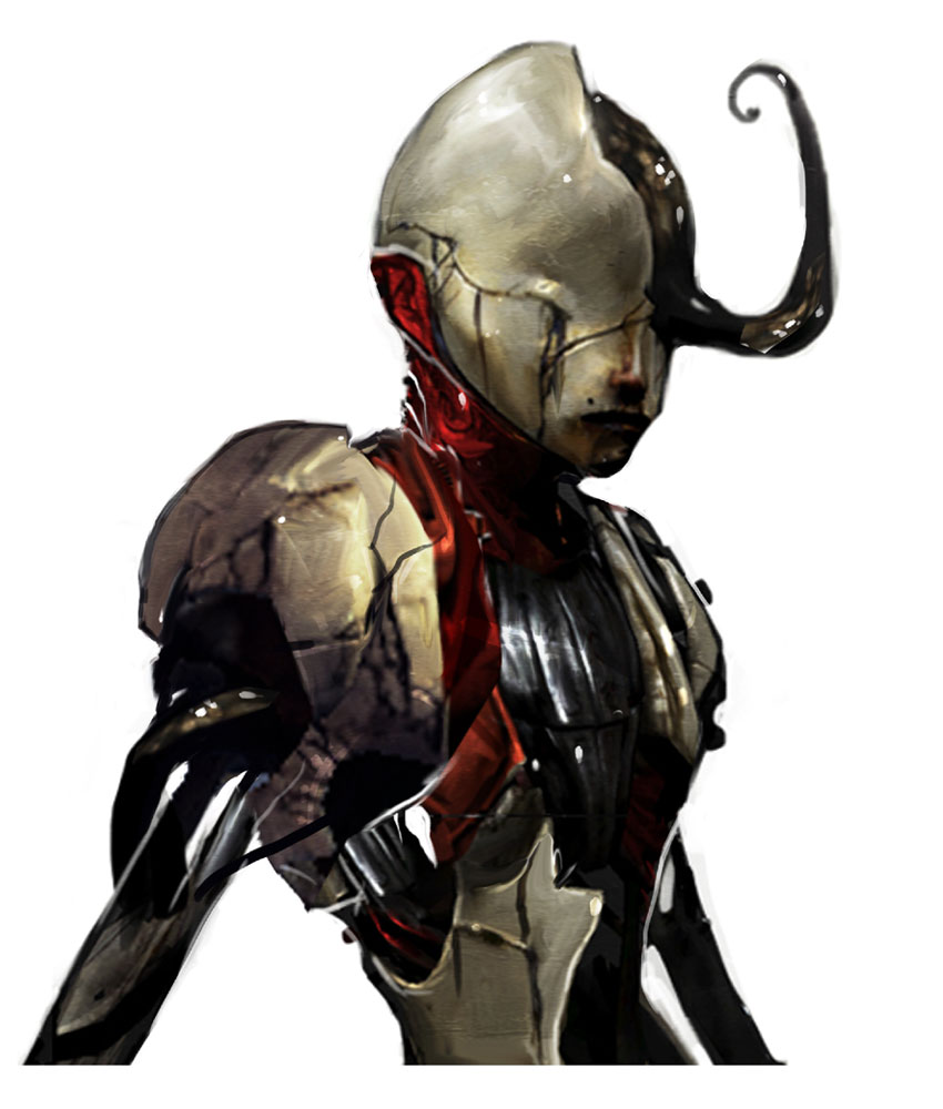 Warrior Drone Head Art from DMC: Devil May Cry