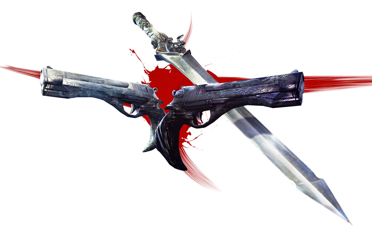 Weapons Art from DMC: Devil May Cry
