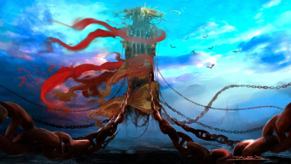 Woman in Chains Art from DMC: Devil May Cry