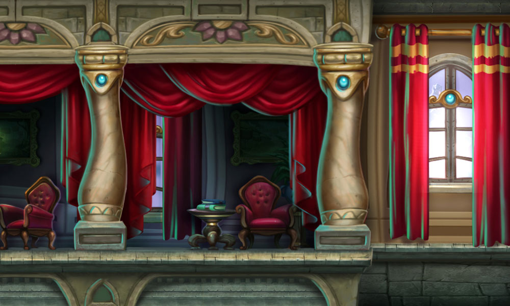 Castle Hallway Art from Epic Mickey: Power of Illusion
