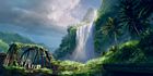Co-op Waterfall Concept Art