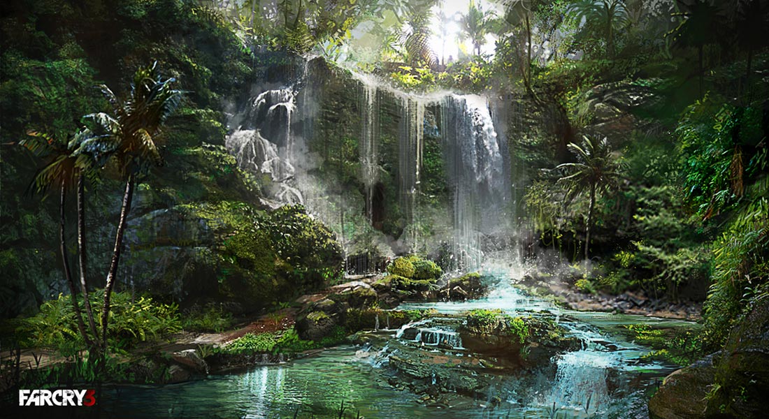 Waterfall Art from Far Cry 3