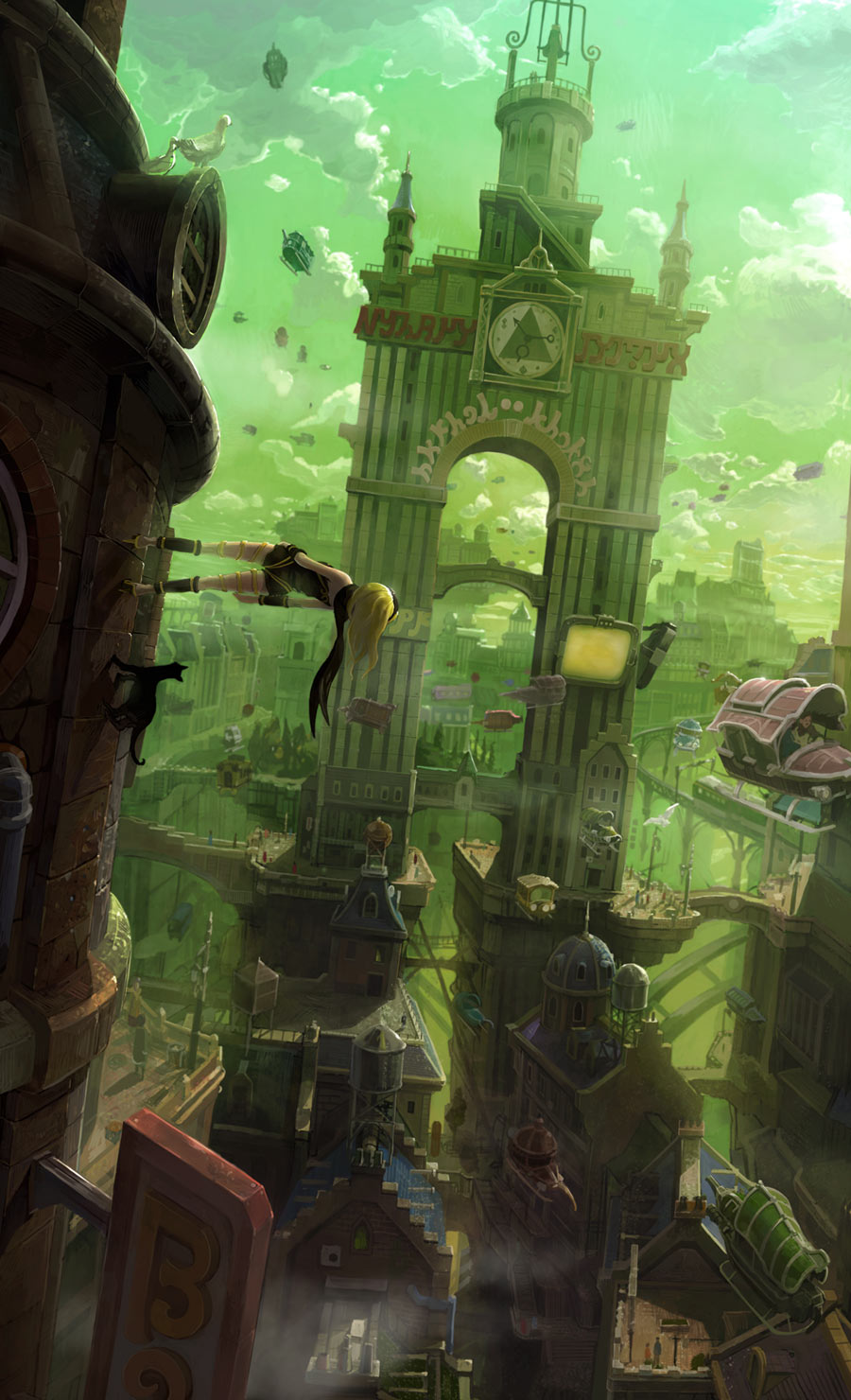 Main Visual Art from Gravity Rush