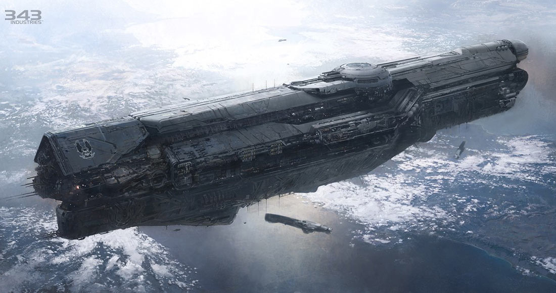 Starship Art from Halo 4