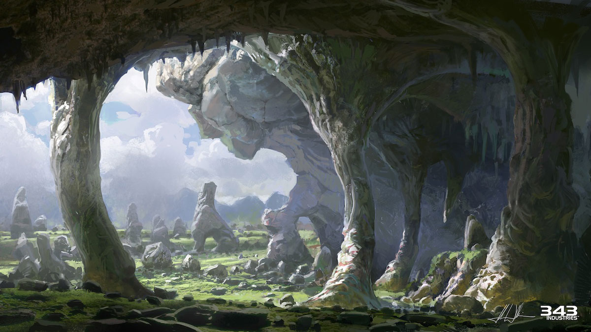 Caves Art from Halo 4