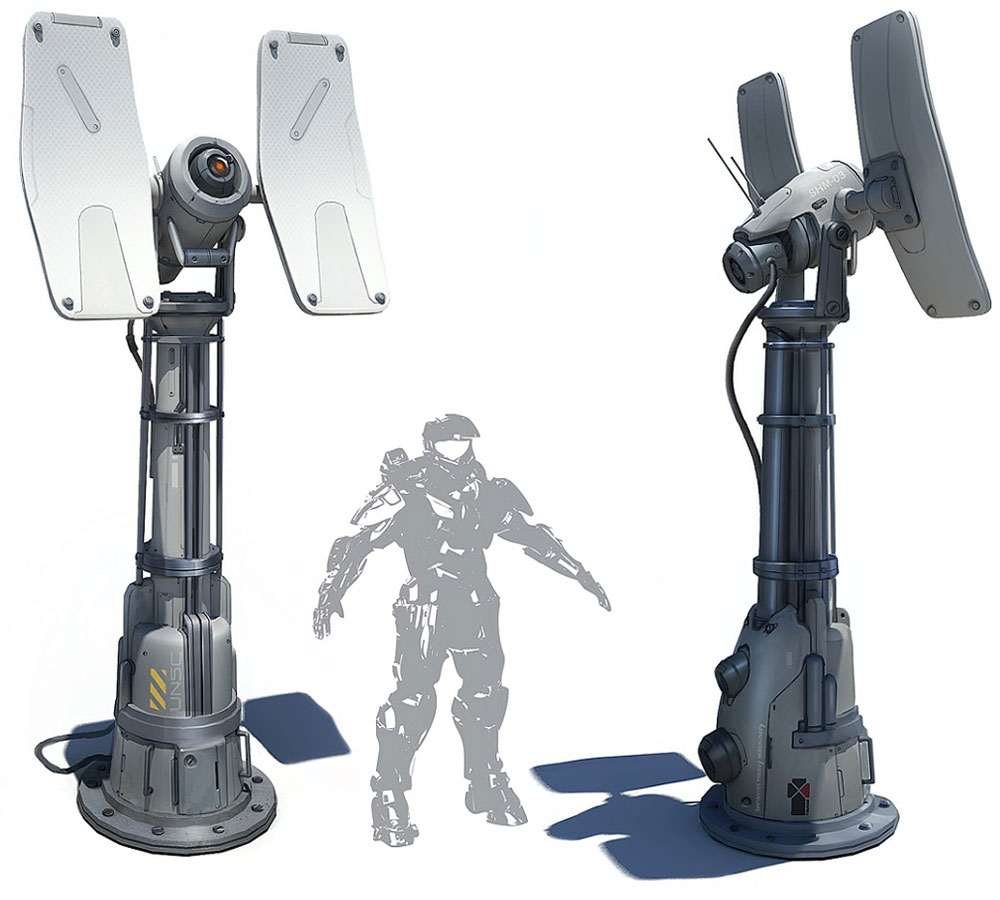 Communication Tower Art from Halo 4