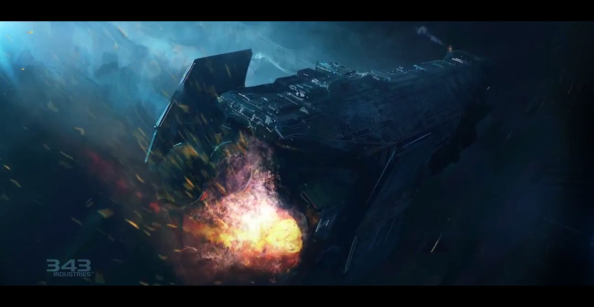 Dawn Explosion Art from Halo 4