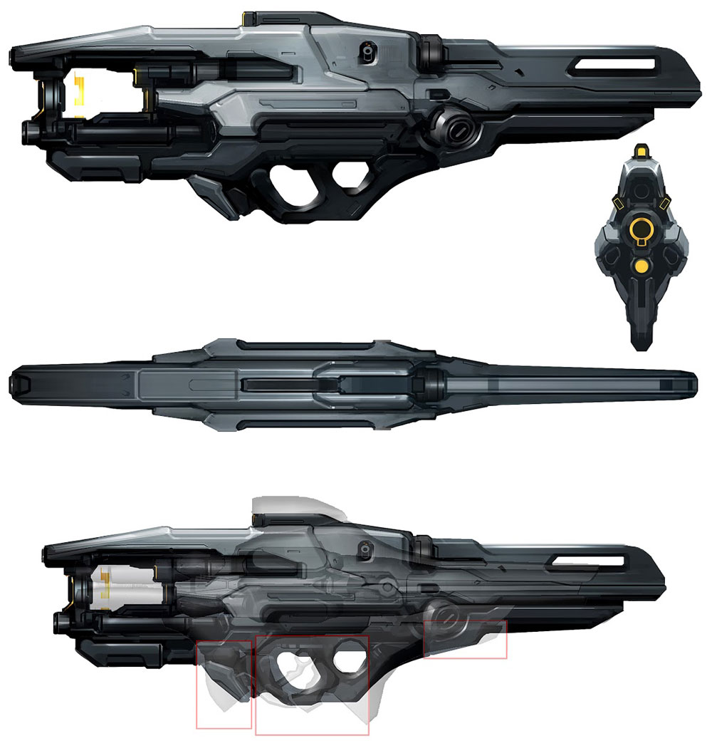 Forerunner Incineration Cannon Art from Halo 4