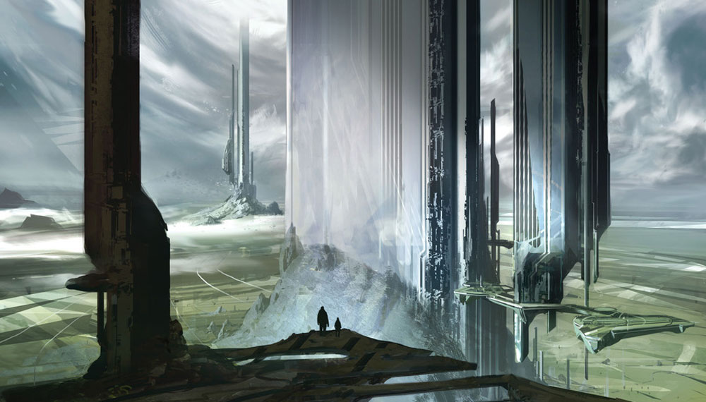 Forerunner Landscape Art from Halo 4