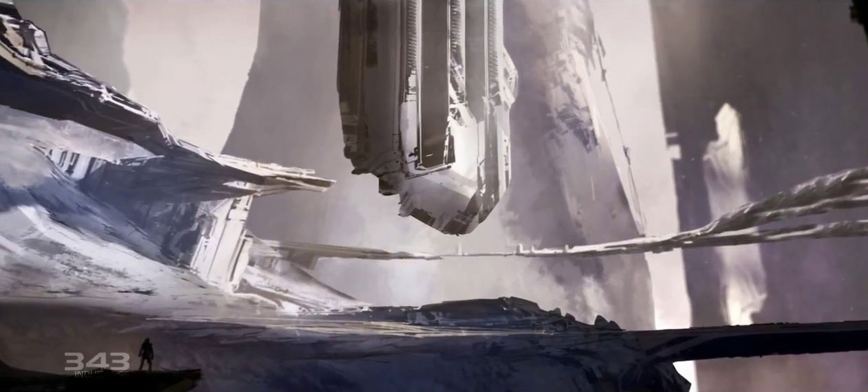 Landscape Concept Art from Halo 4