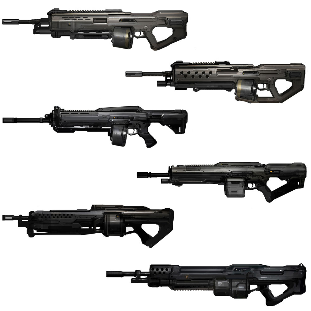 Light Machine Gun Art from Halo 4