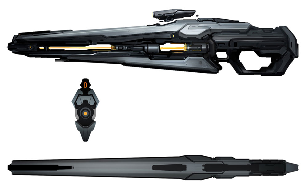 Light Rifle Art from Halo 4