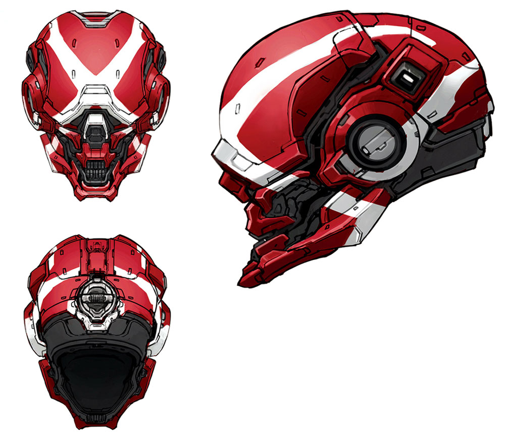 Locus Helmet Skin Art from Halo 4
