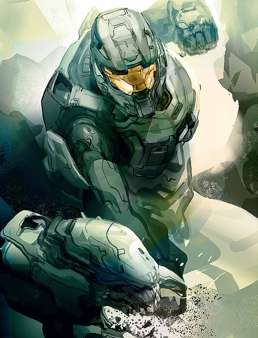 Master Chief Concept Art from Halo 4