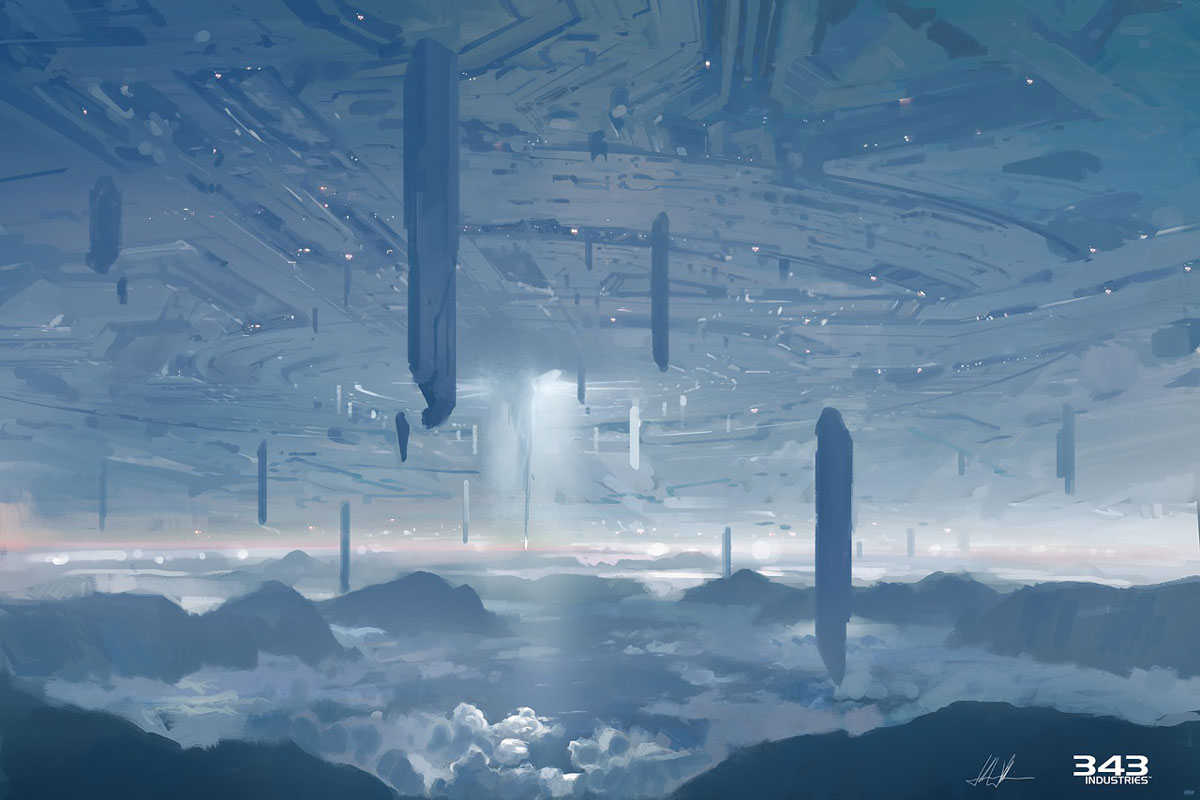 Requiem Ceiling Art from Halo 4