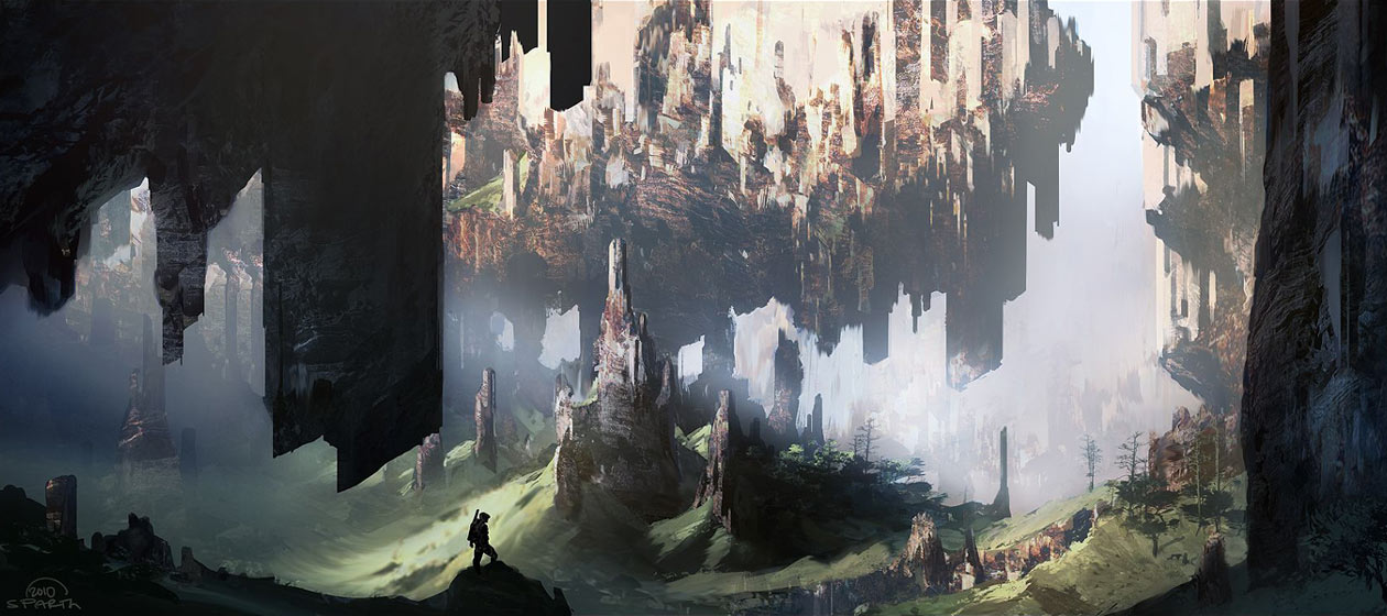 Rocky Landscape Art from Halo 4