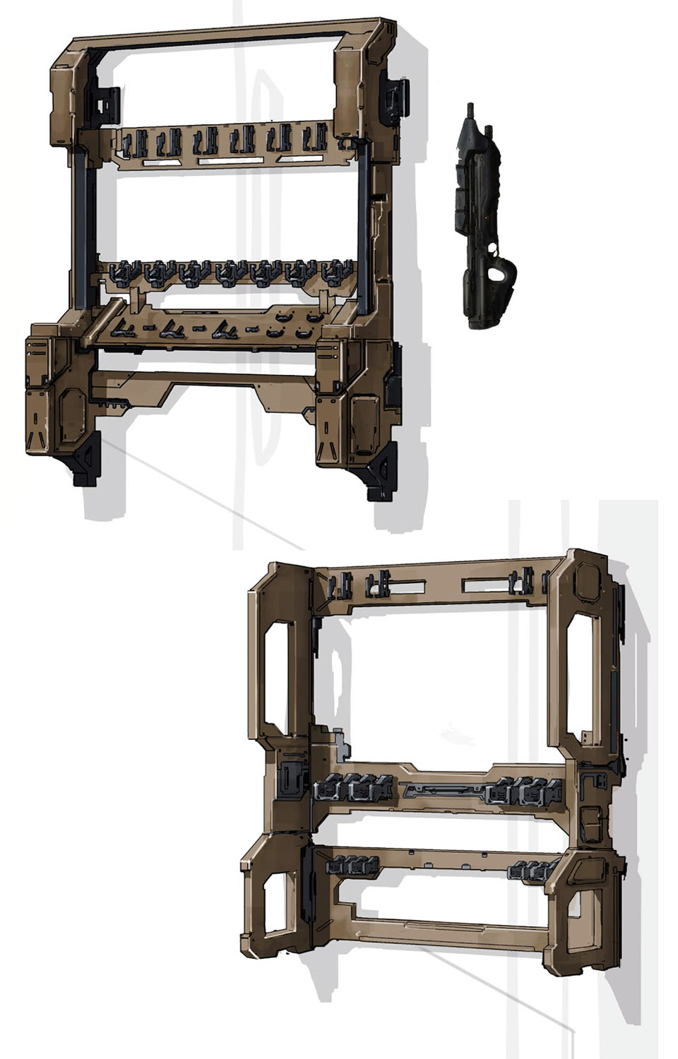 Tortoise Ammo Rack Art from Halo 4