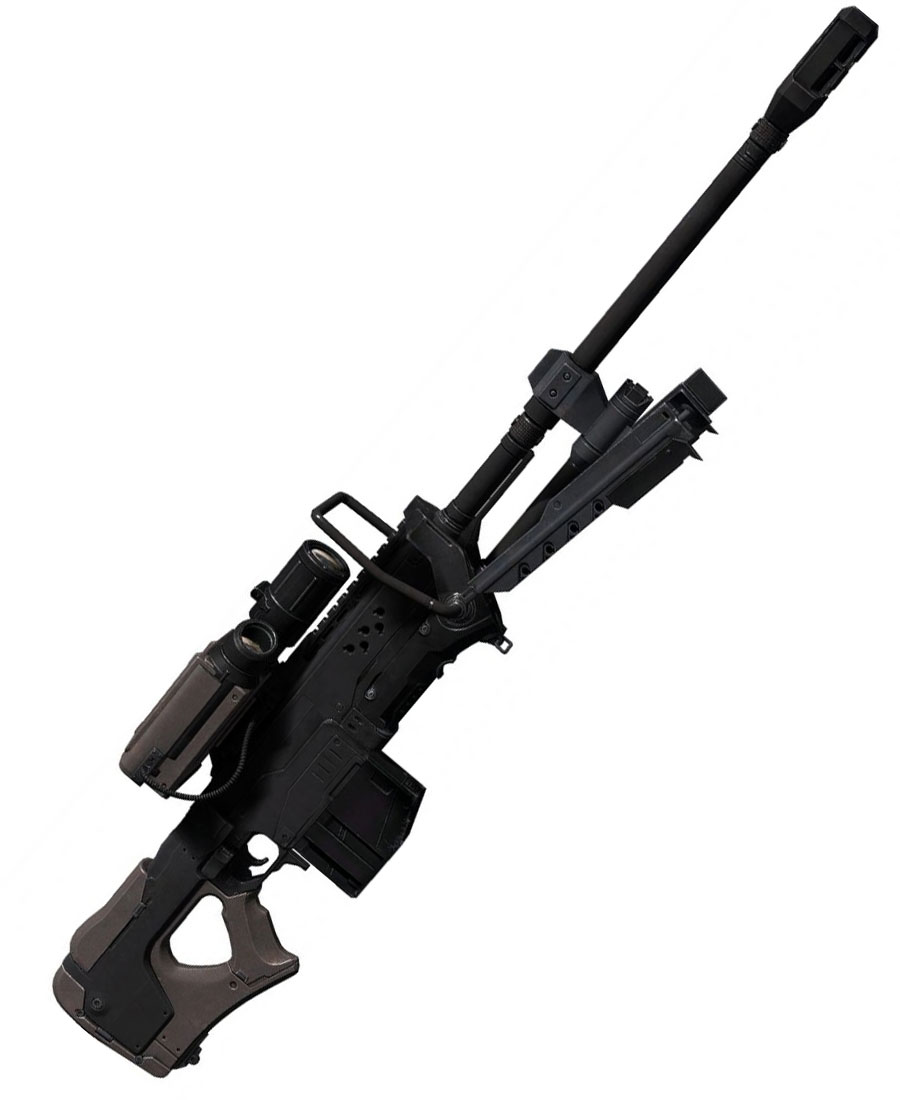 UNSC Sniper Rifle Art from Halo 4