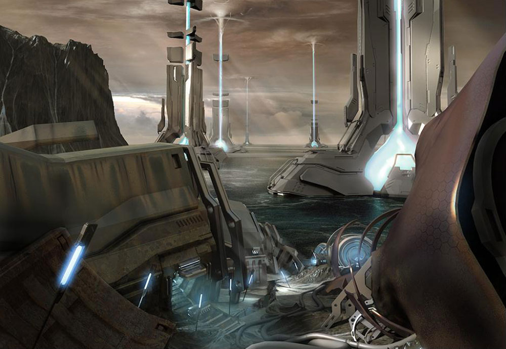 Wreckage Art from Halo 4
